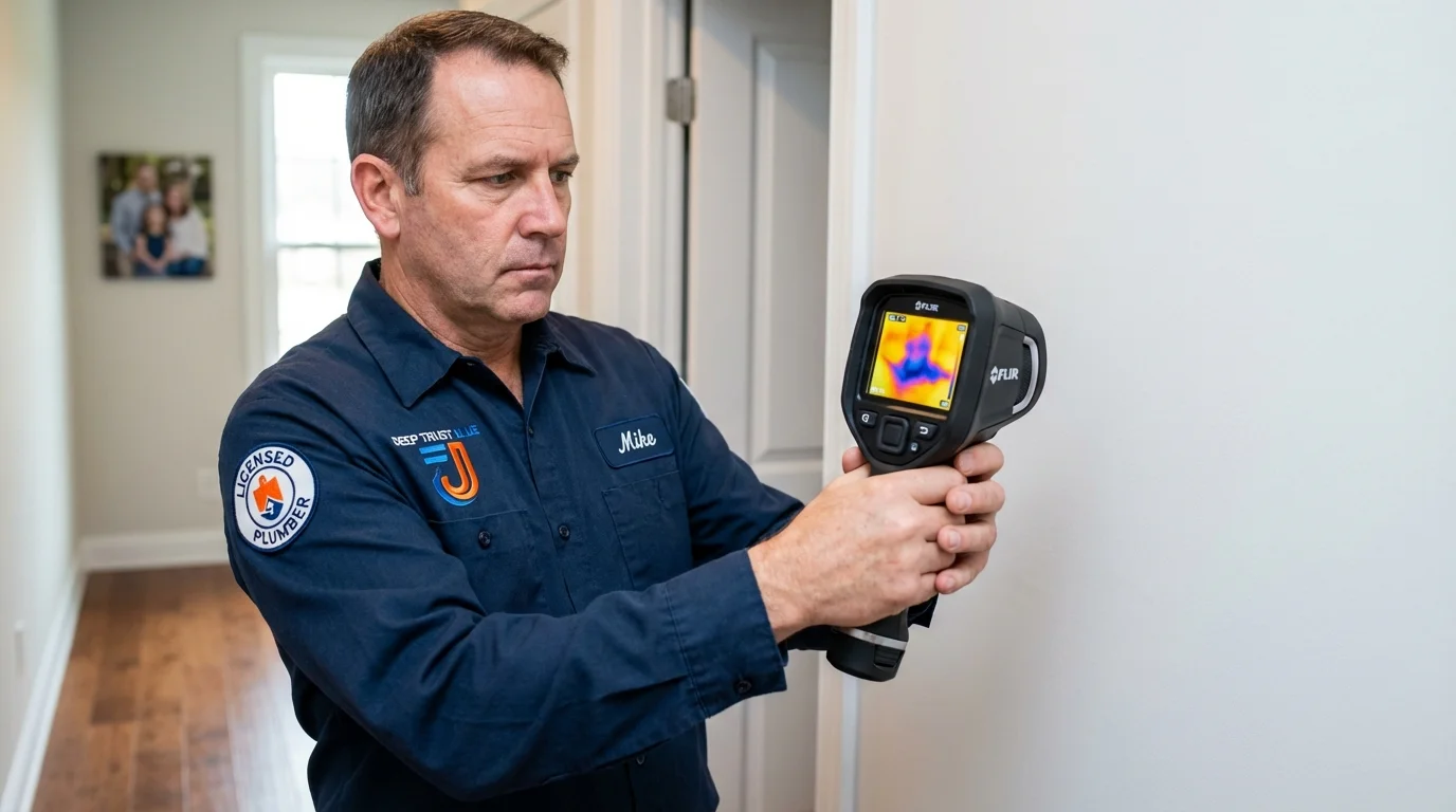 Thermal imaging leak detection by Johns Plumbing LLC in Anoka